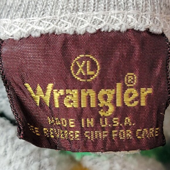 Wrangler Vintage 80s Sweatshirt Unisex XL Women Men Primary Stripe Shirt Top Fun - Picture 5 of 13